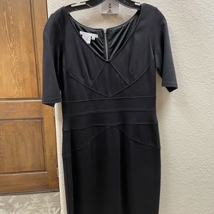 Maggy London Black Dress with belt.